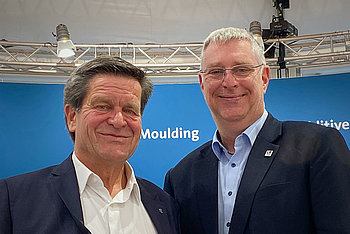 Dipl.-Kfm. Ulrich Reifenhäuser und Dipl.-Chem. Michael Ludden auf der K 2022 in Düsseldorf